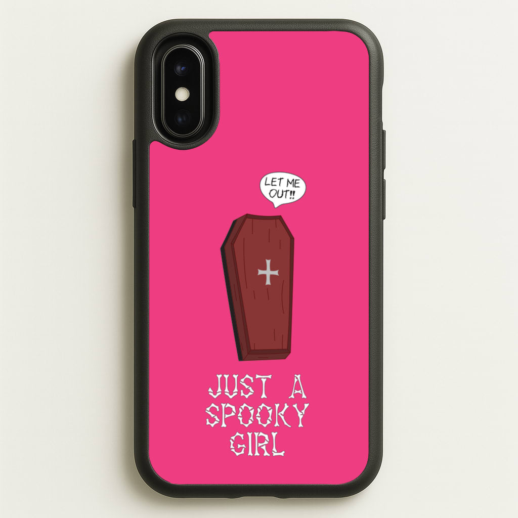 Just A Spooky Girl - Halloween Phone Case for iPhone X / XS