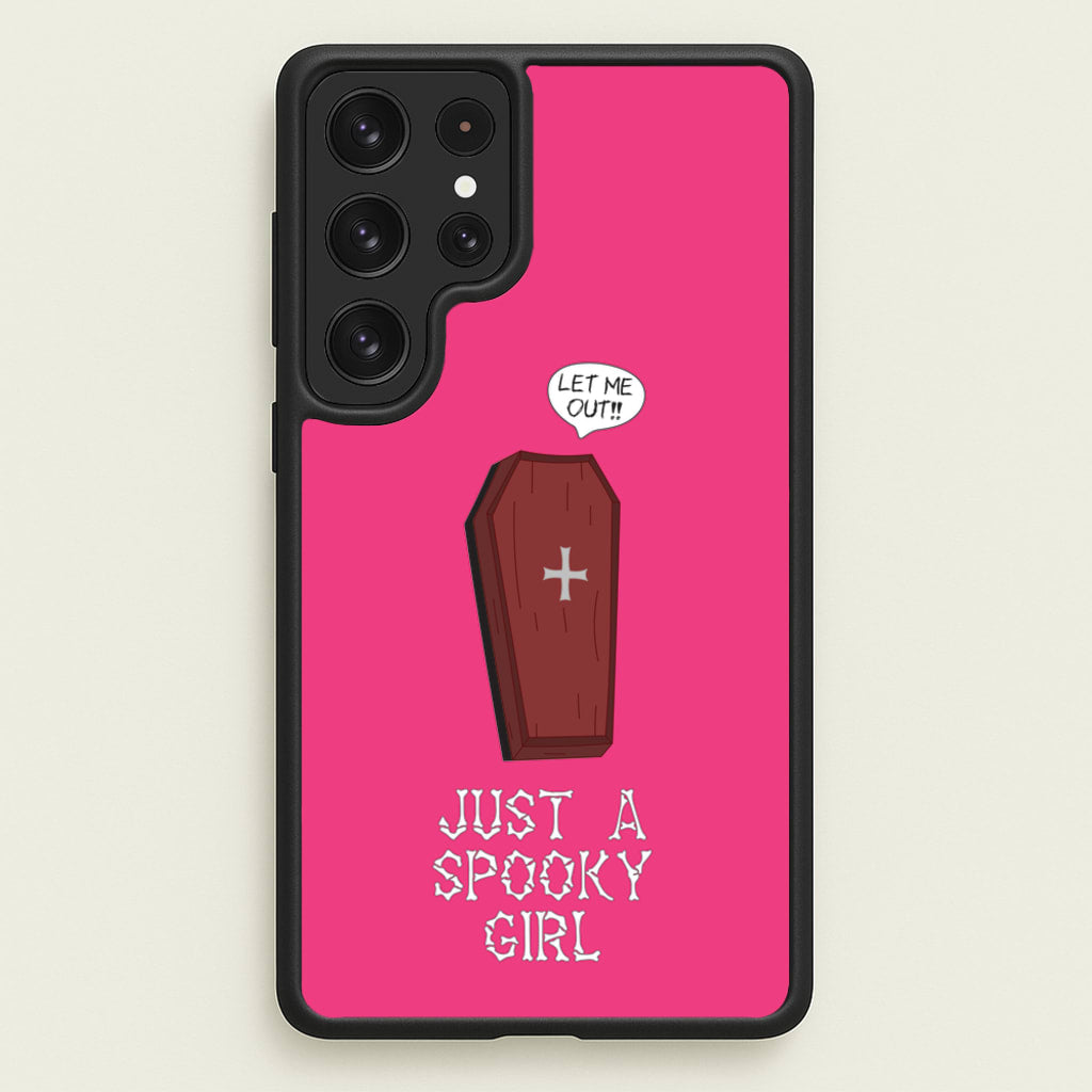 Just A Spooky Girl - Halloween Phone Case for Galaxy S22 Ultra