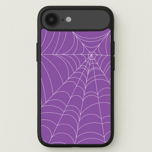 Purple Cobweb Pattern Phone Case for iPhone 17 Air