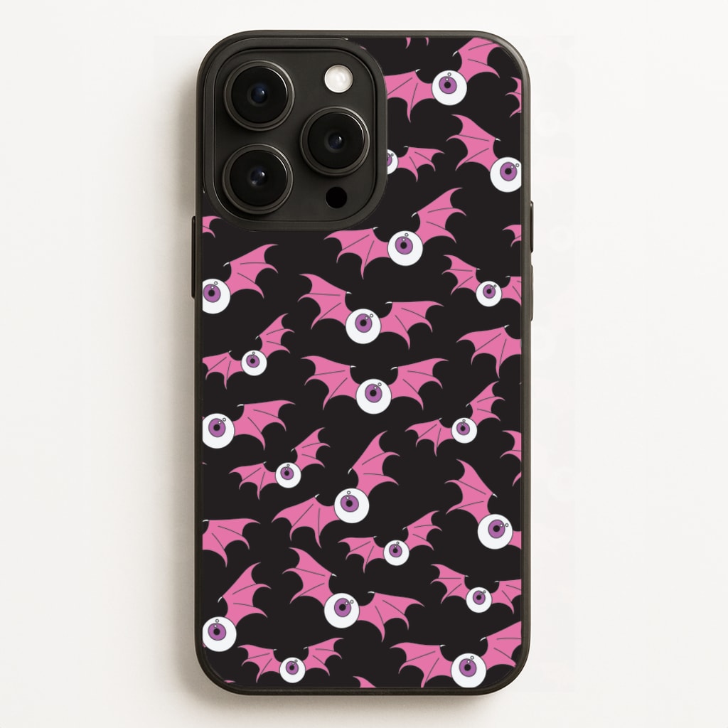 Bat Eye Pattern - Halloween Phone Case for iPhone 16 Pro Max
