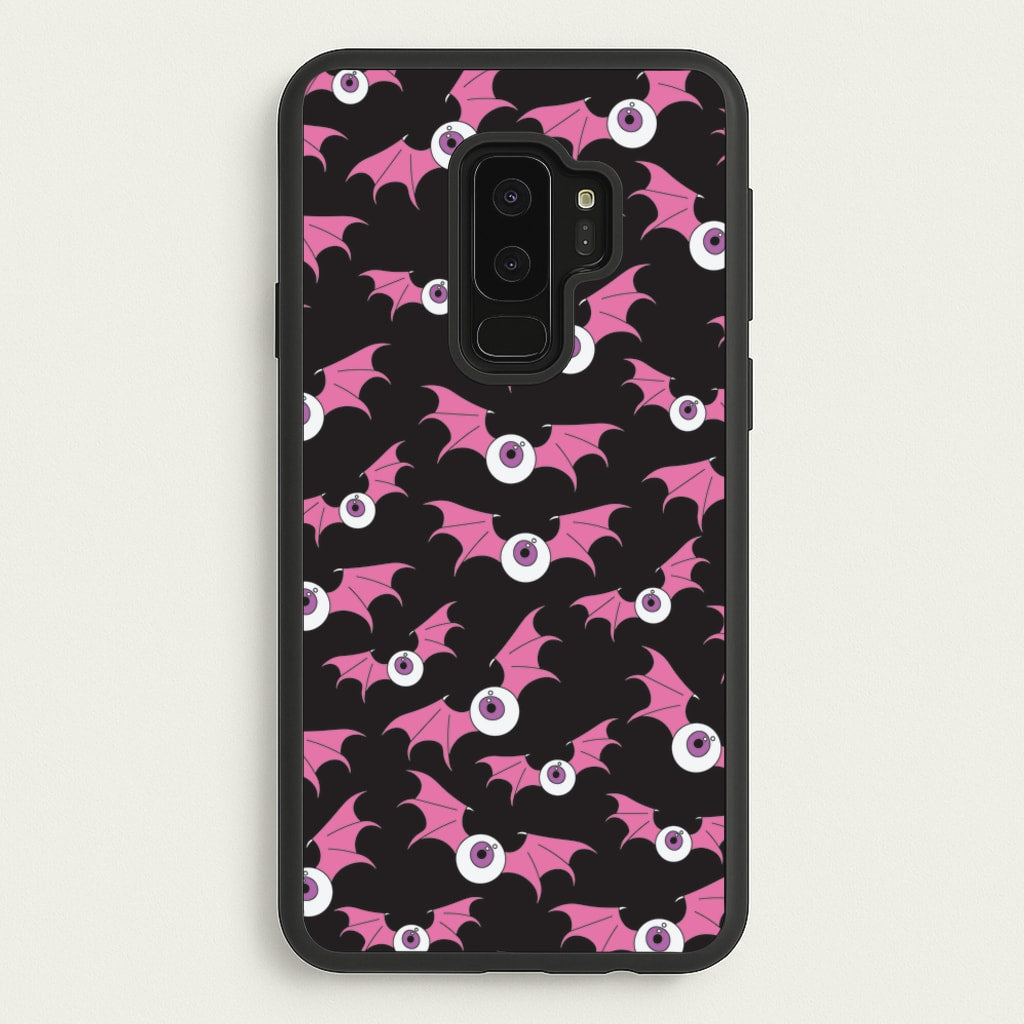 Bat Eye Pattern - Halloween Phone Case for Galaxy S9 Plus