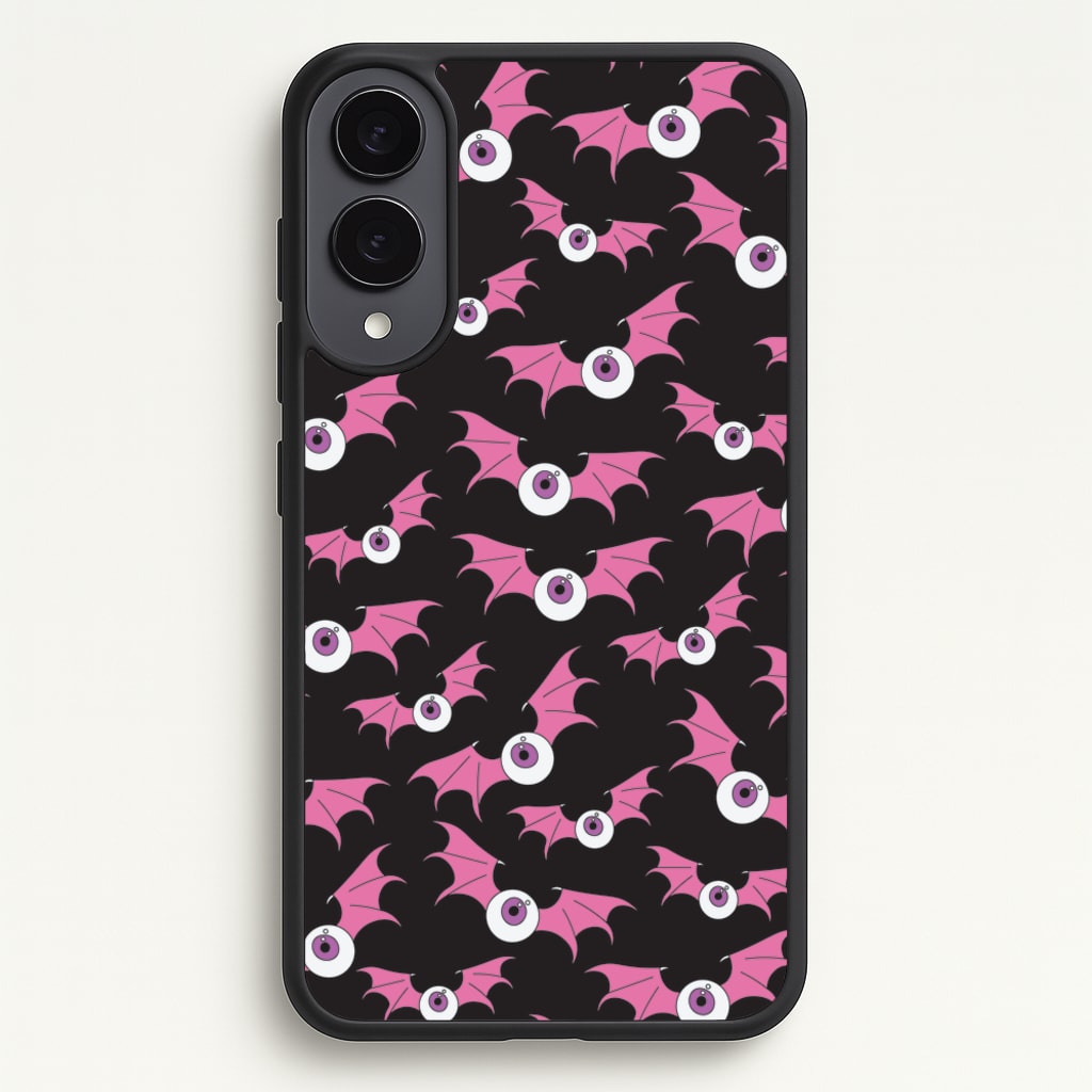 Bat Eye Pattern - Halloween Phone Case for Galaxy S25 Edge