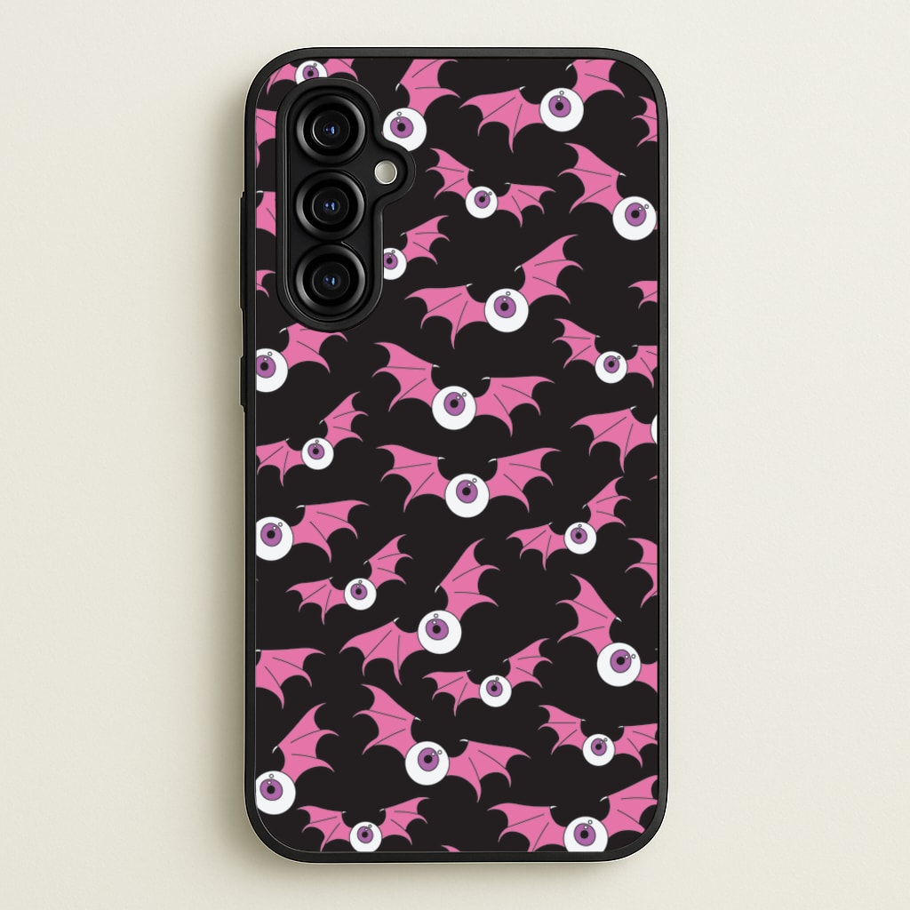 Bat Eye Pattern - Halloween Phone Case for Galaxy A54