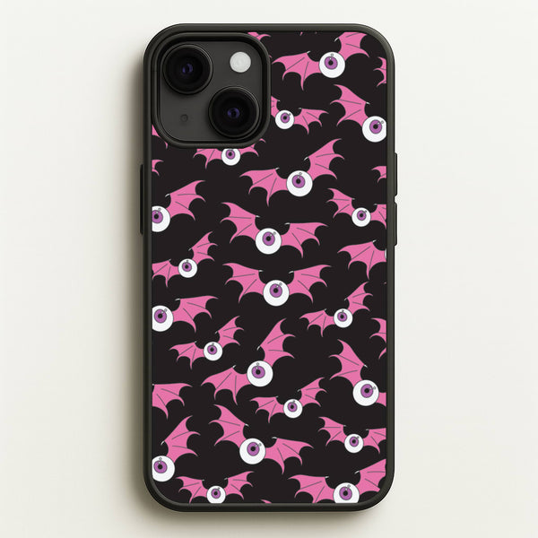 Bat Eye Pattern - Halloween Phone Case for iPhone 13 Mini
