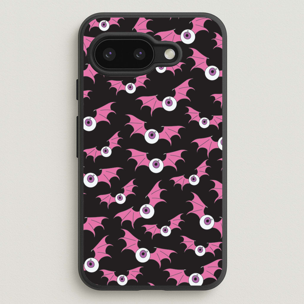 Bat Eye Pattern - Halloween Phone Case for Google Pixel 9a