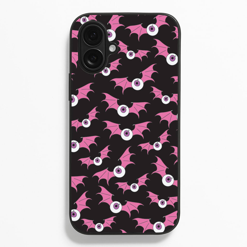 Bat Eye Pattern - Halloween Phone Case for iPhone 16 Plus