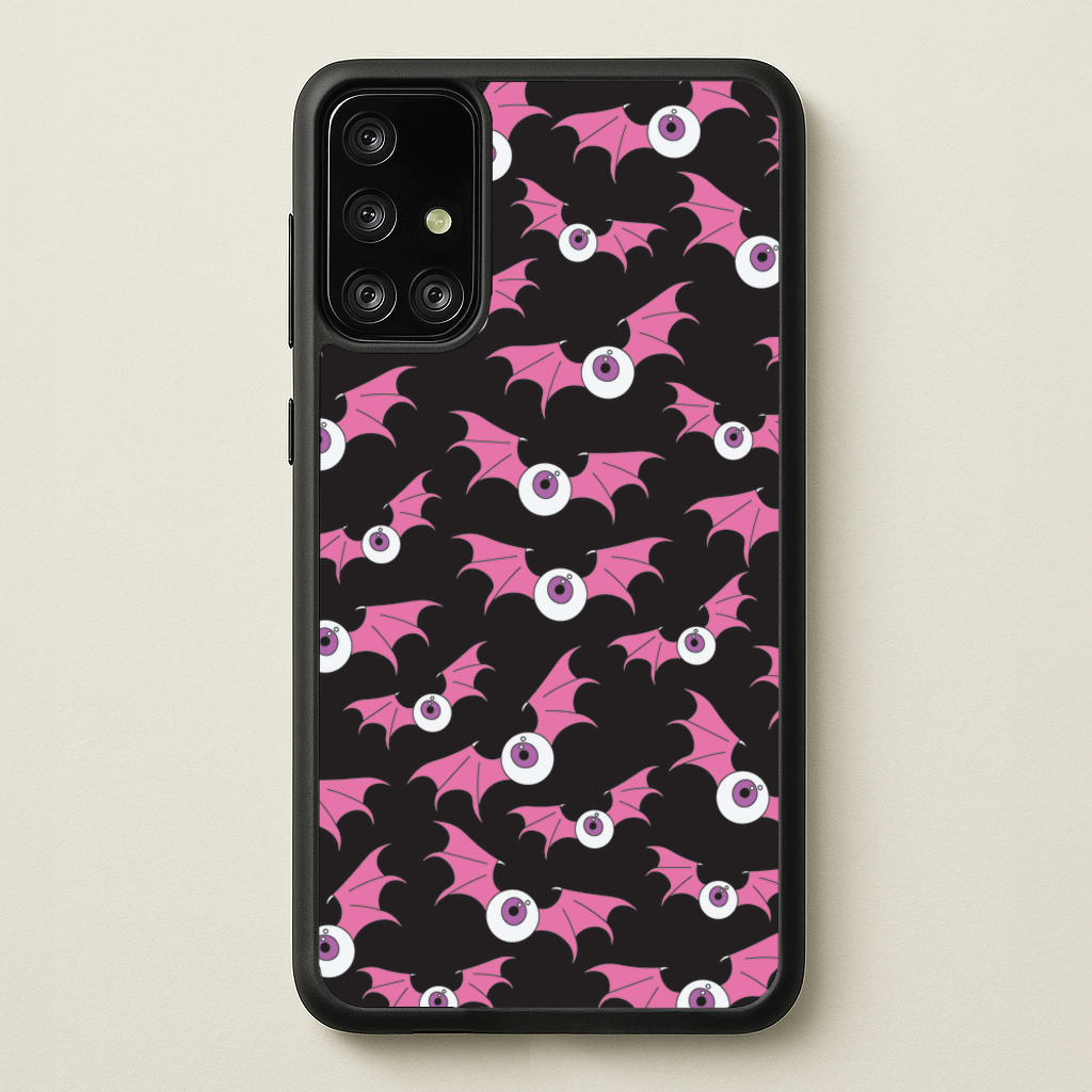 Bat Eye Pattern - Halloween Phone Case for Galaxy A71