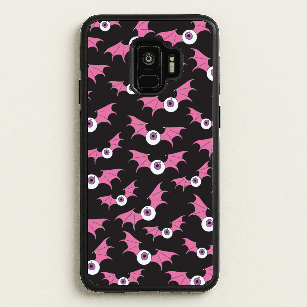 Bat Eye Pattern - Halloween Phone Case for Galaxy S9