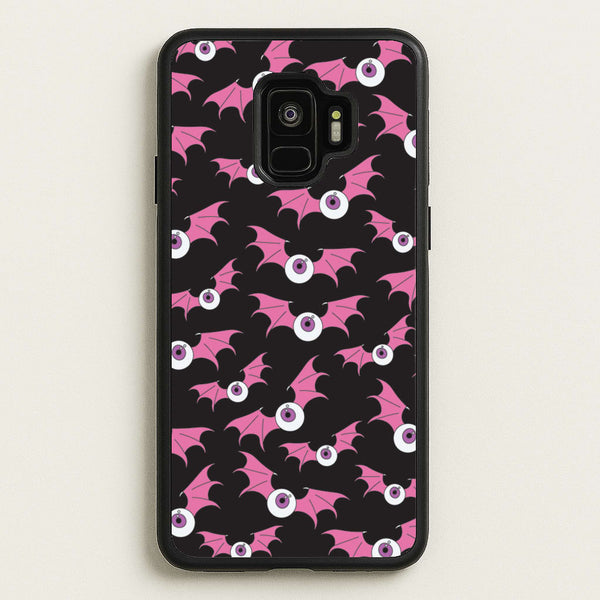 Bat Eye Pattern - Halloween Phone Case for Galaxy S9