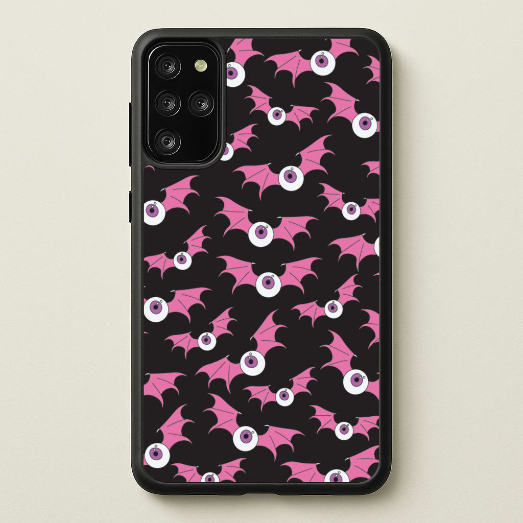 Bat Eye Pattern - Halloween Phone Case for Galaxy S20 Plus