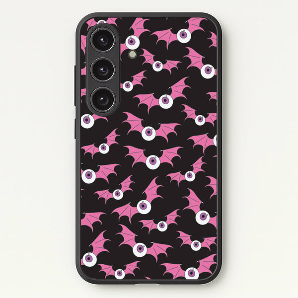 Bat Eye Pattern - Halloween Phone Case for Galaxy S25