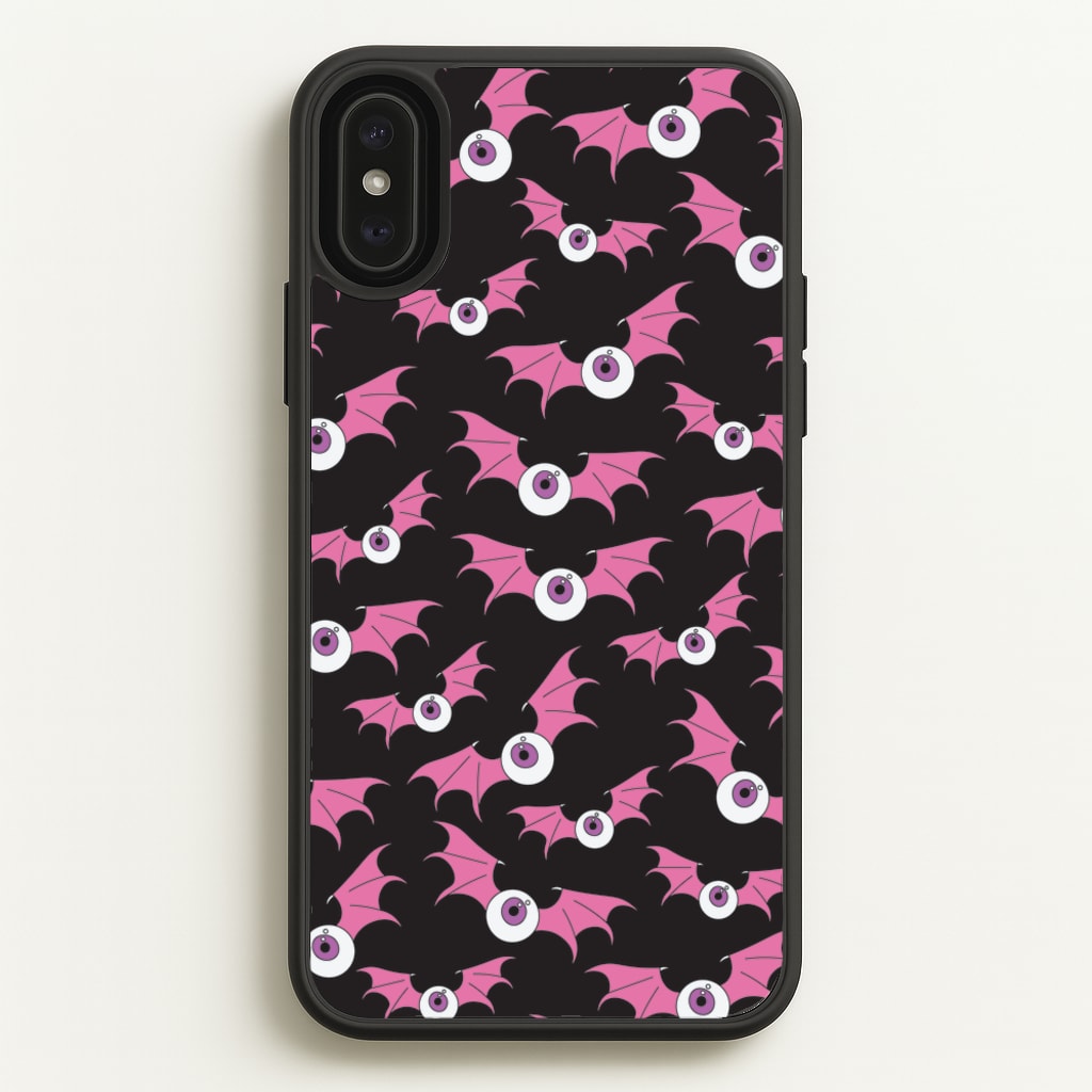 Bat Eye Pattern - Halloween Phone Case for iPhone XS Max