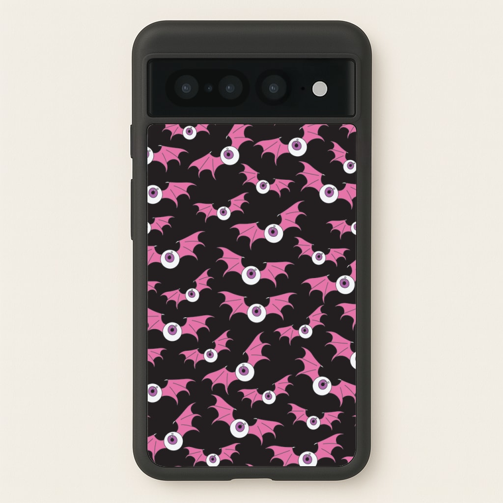Bat Eye Pattern - Halloween Phone Case for Google Pixel 7 Pro