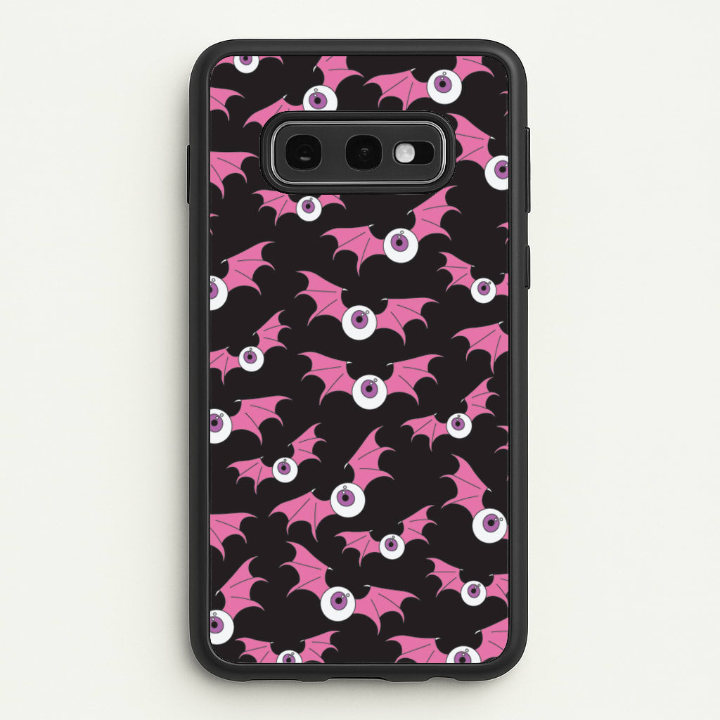 Bat Eye Pattern - Halloween Phone Case for Galaxy S10e