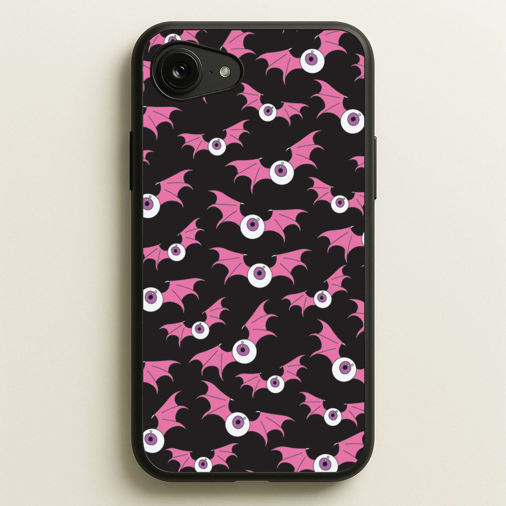 Bat Eye Pattern - Halloween Phone Case for iPhone 16e