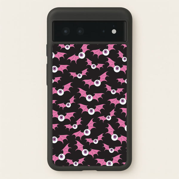 Bat Eye Pattern - Halloween Phone Case for Google Pixel 6