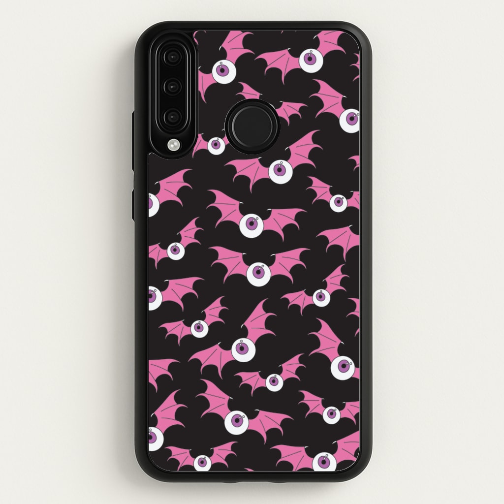Bat Eye Pattern - Halloween Phone Case for Huawei P30 Lite
