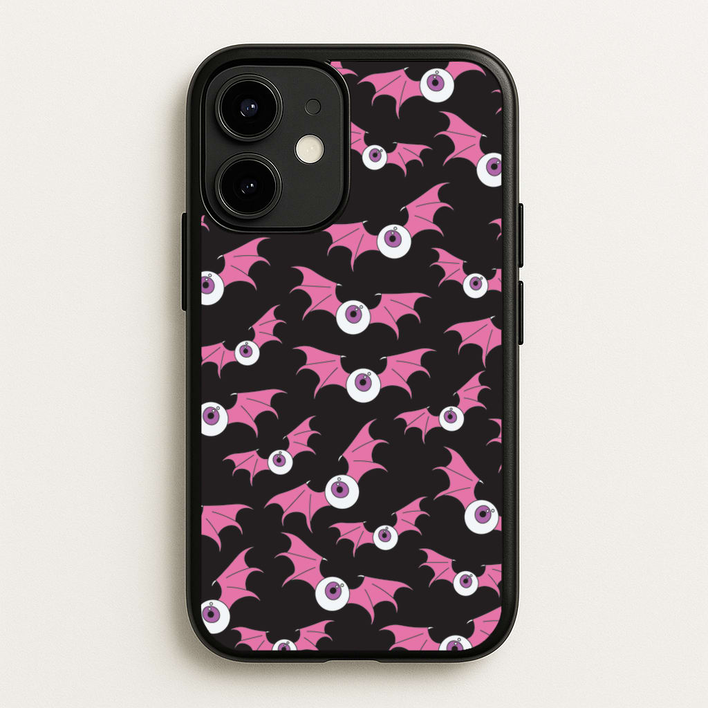 Bat Eye Pattern - Halloween Phone Case for iPhone 12 Mini