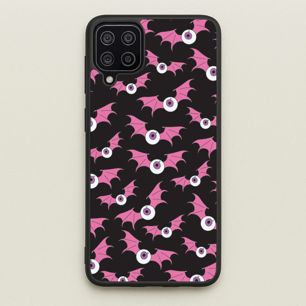 Bat Eye Pattern - Halloween Phone Case for Galaxy A12