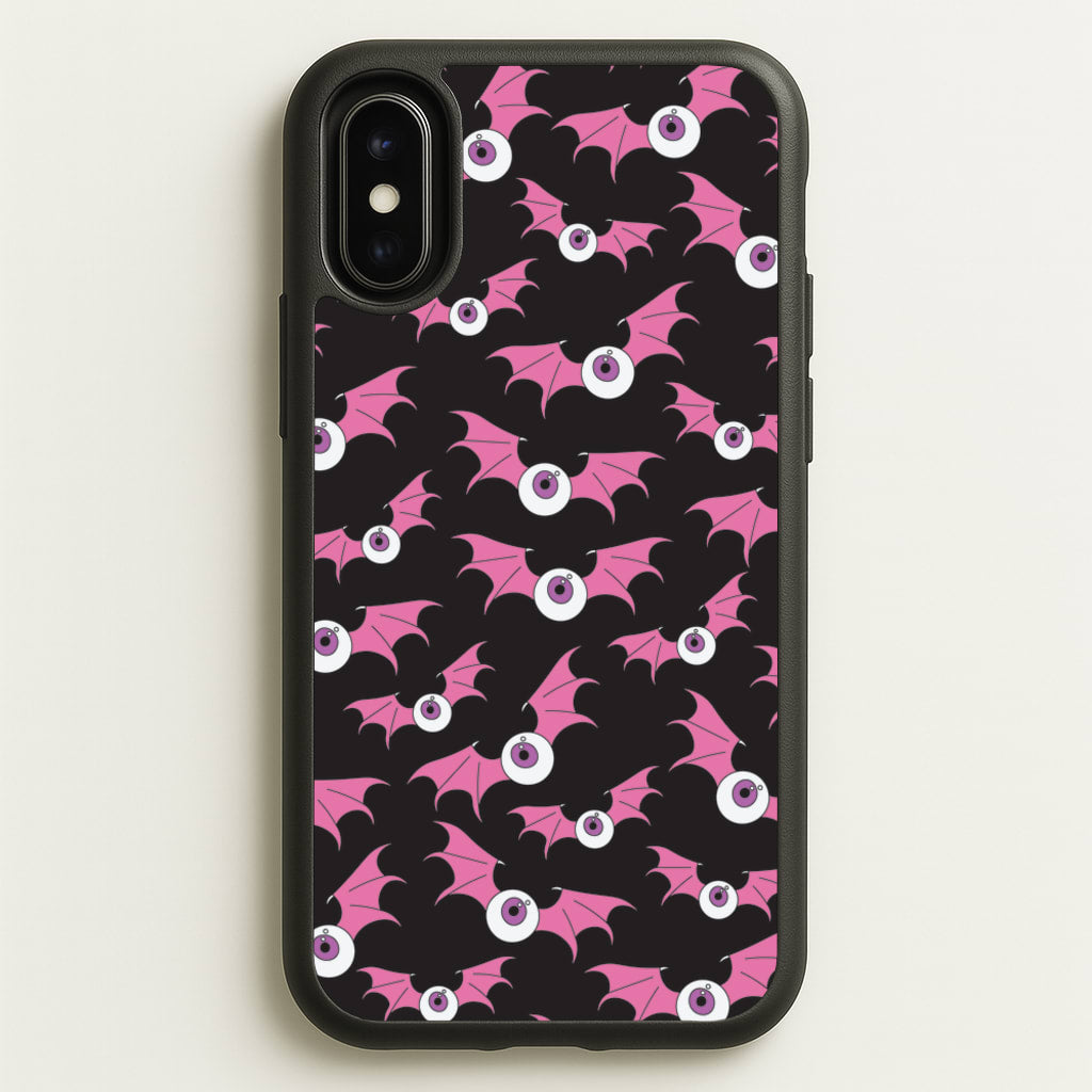 Bat Eye Pattern - Halloween Phone Case for iPhone X / XS