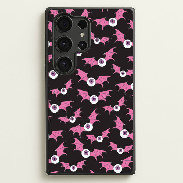 Bat Eye Pattern - Halloween Phone Case for Galaxy S25 Ultra