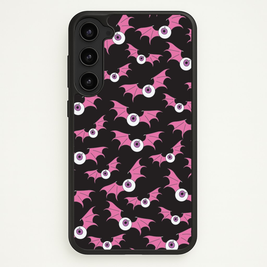 Bat Eye Pattern - Halloween Phone Case for Galaxy S23 Plus