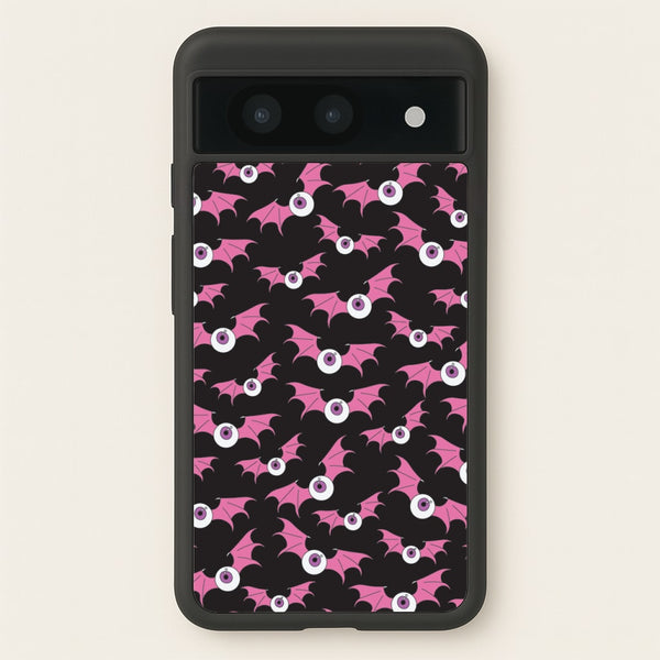 Bat Eye Pattern - Halloween Phone Case for Google Pixel 8a