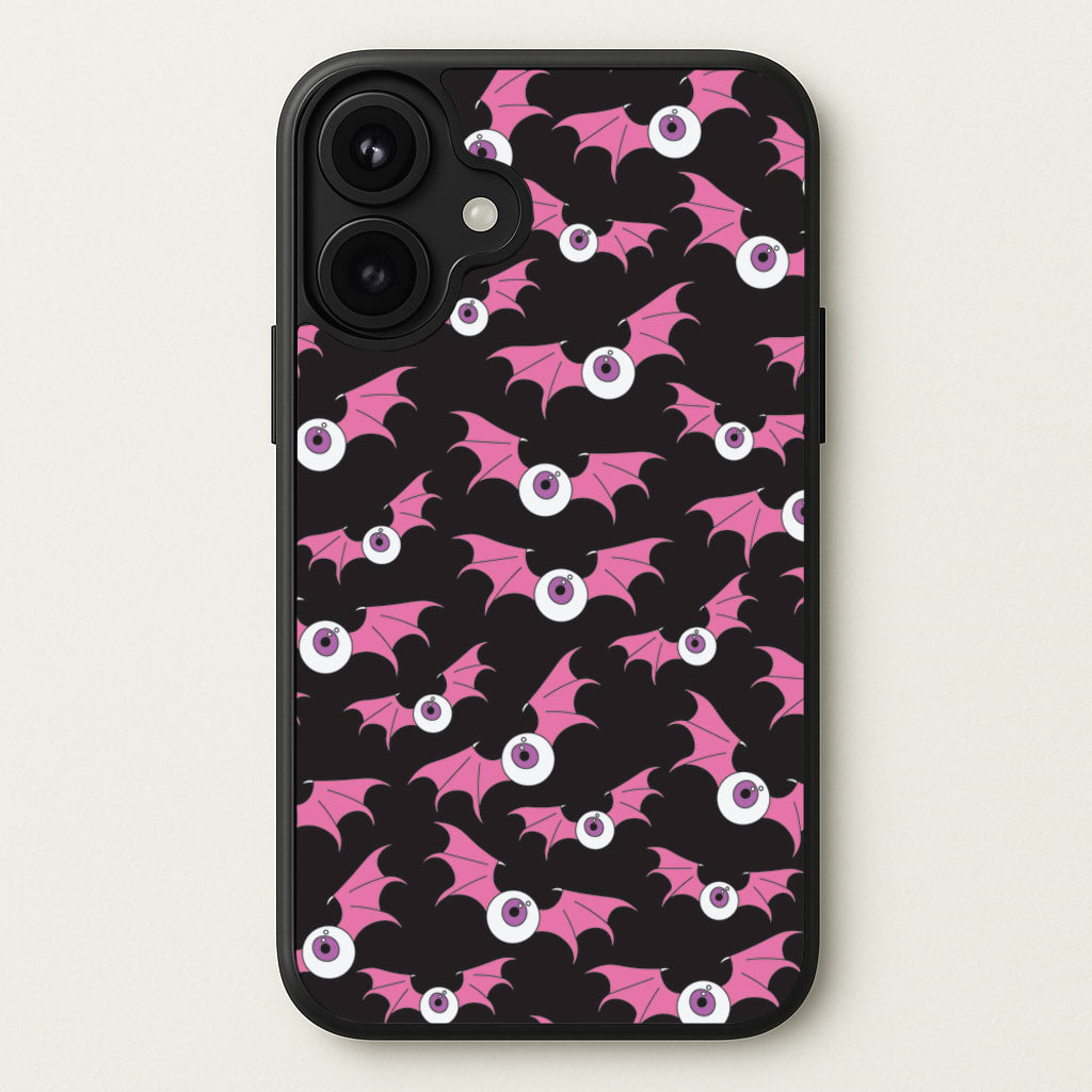 Bat Eye Pattern Phone Case for iPhone 17