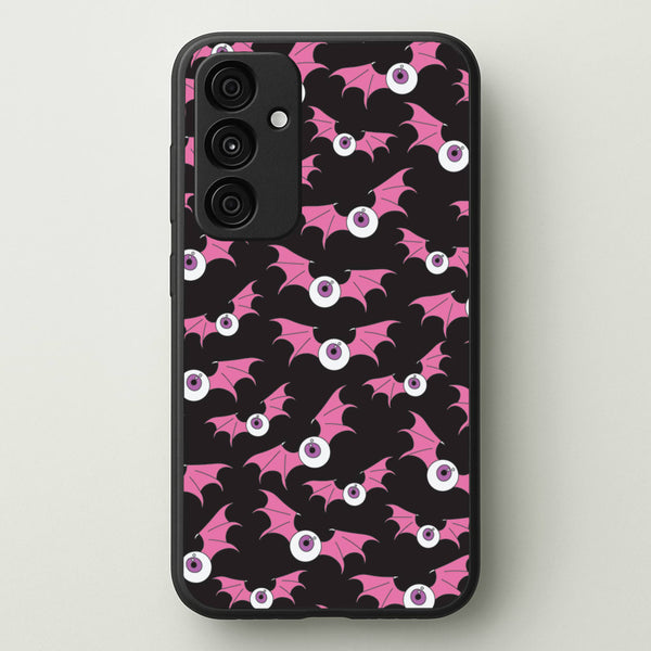 Bat Eye Pattern - Halloween Phone Case for Galaxy A55