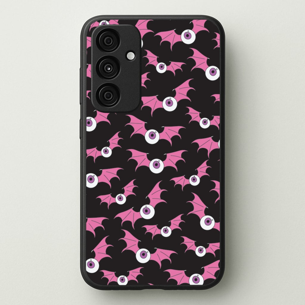 Bat Eye Pattern - Halloween Phone Case for Galaxy A35