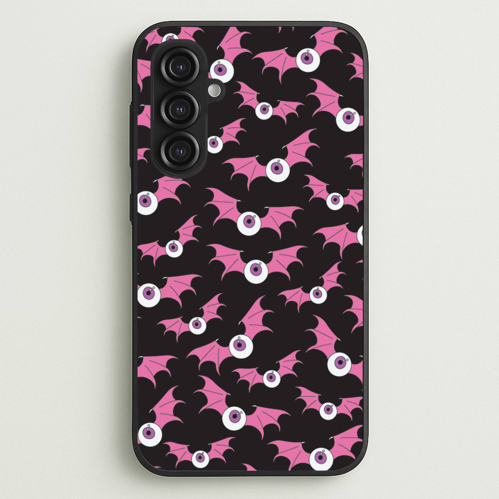Bat Eye Pattern - Halloween Phone Case for Galaxy S23FE
