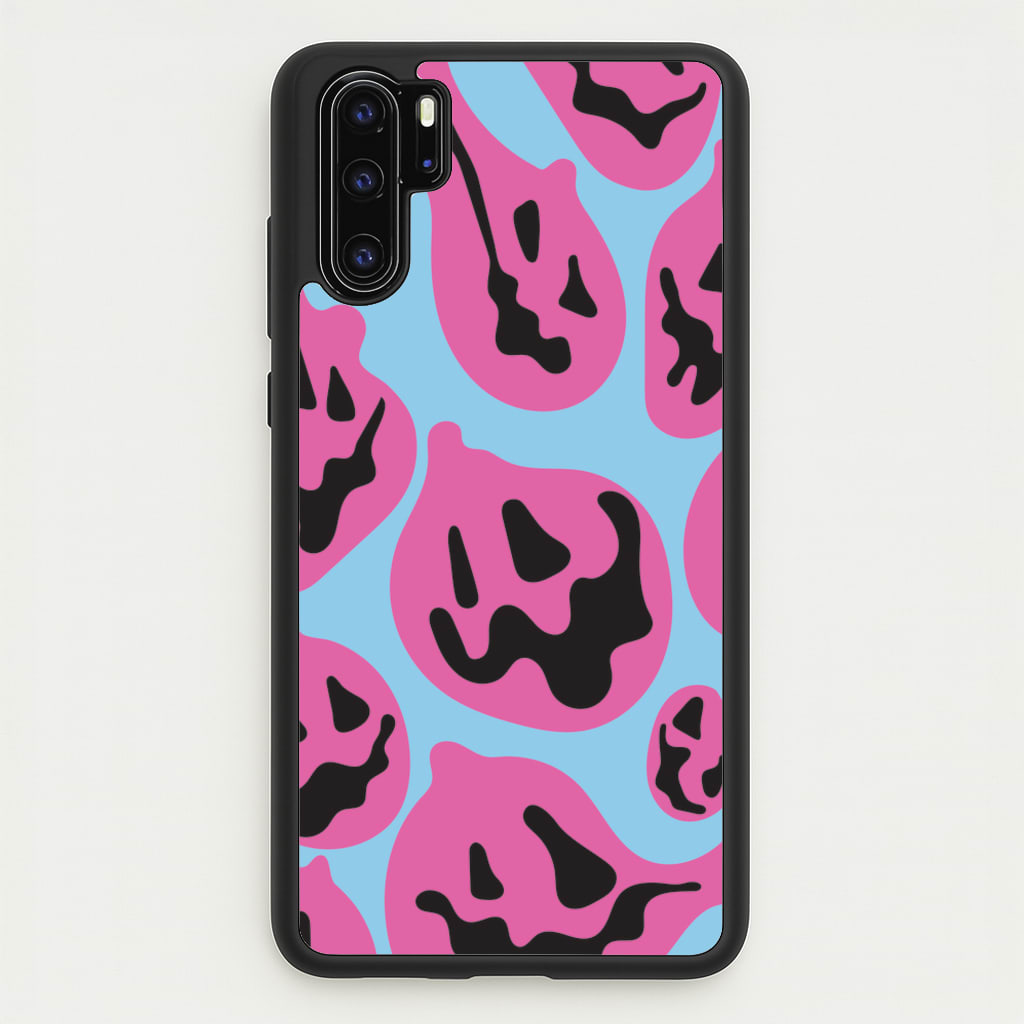 Pumpkin Blue Pattern - Halloween Phone Case for Huawei P30 Pro