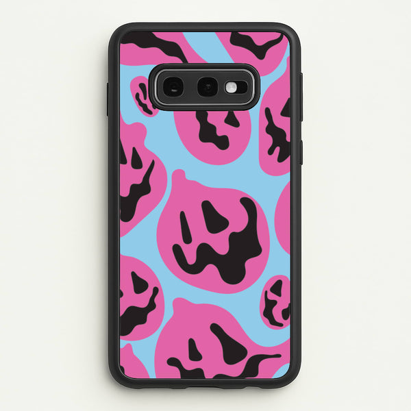 Pumpkin Blue Pattern - Halloween Phone Case for Galaxy S10e