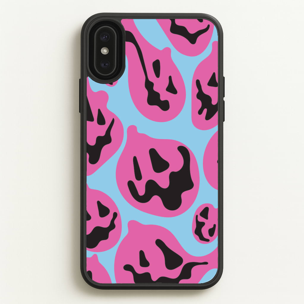 Pumpkin Blue Pattern - Halloween Phone Case for iPhone XS Max