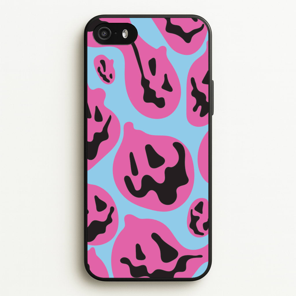 Pumpkin Blue Pattern - Halloween Phone Case for iPhone 5 / 5s / SE 2016