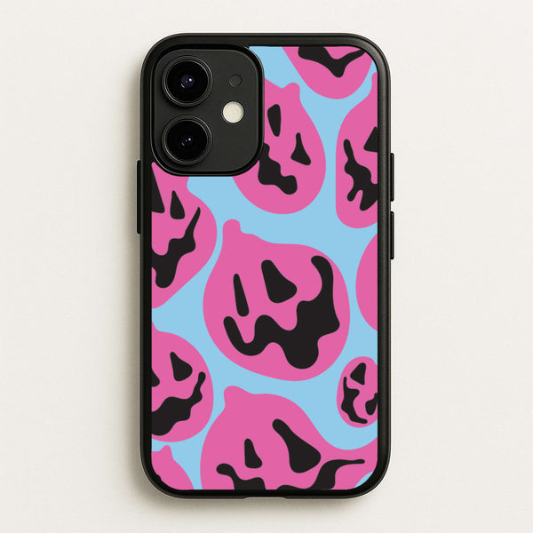 Pumpkin Blue Pattern - Halloween Phone Case for iPhone 12 Mini