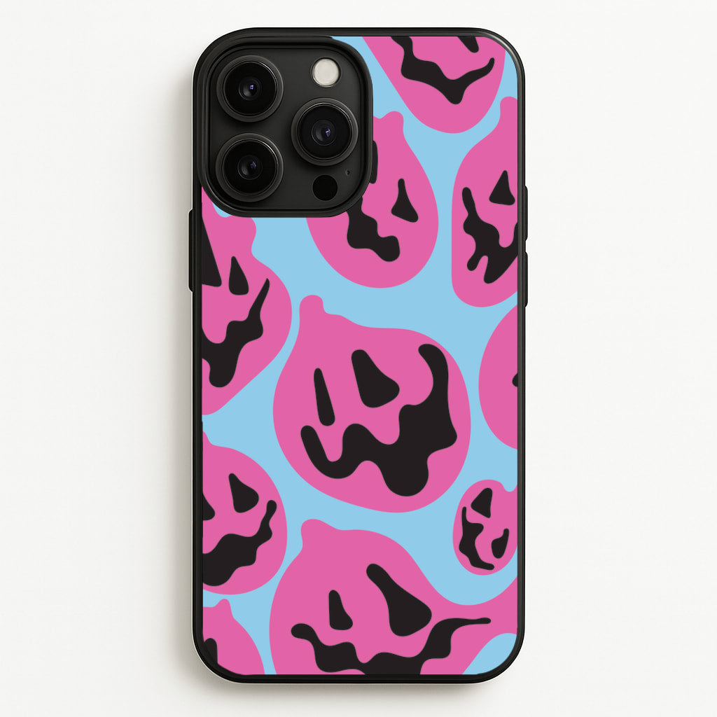 Pumpkin Blue Pattern - Halloween Phone Case for iPhone 13 Pro Max