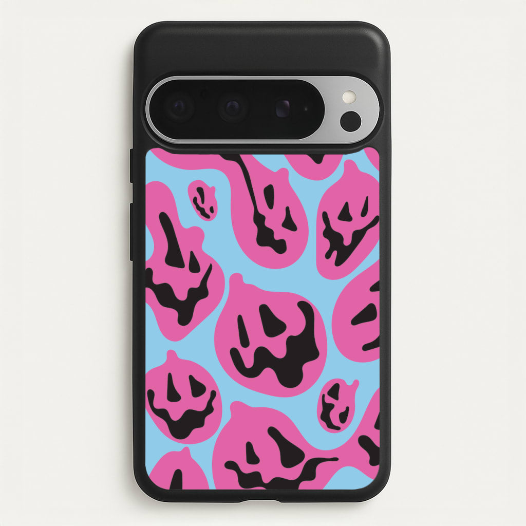 Pumpkin Blue Pattern - Halloween Phone Case for Google Pixel 9 Pro XL