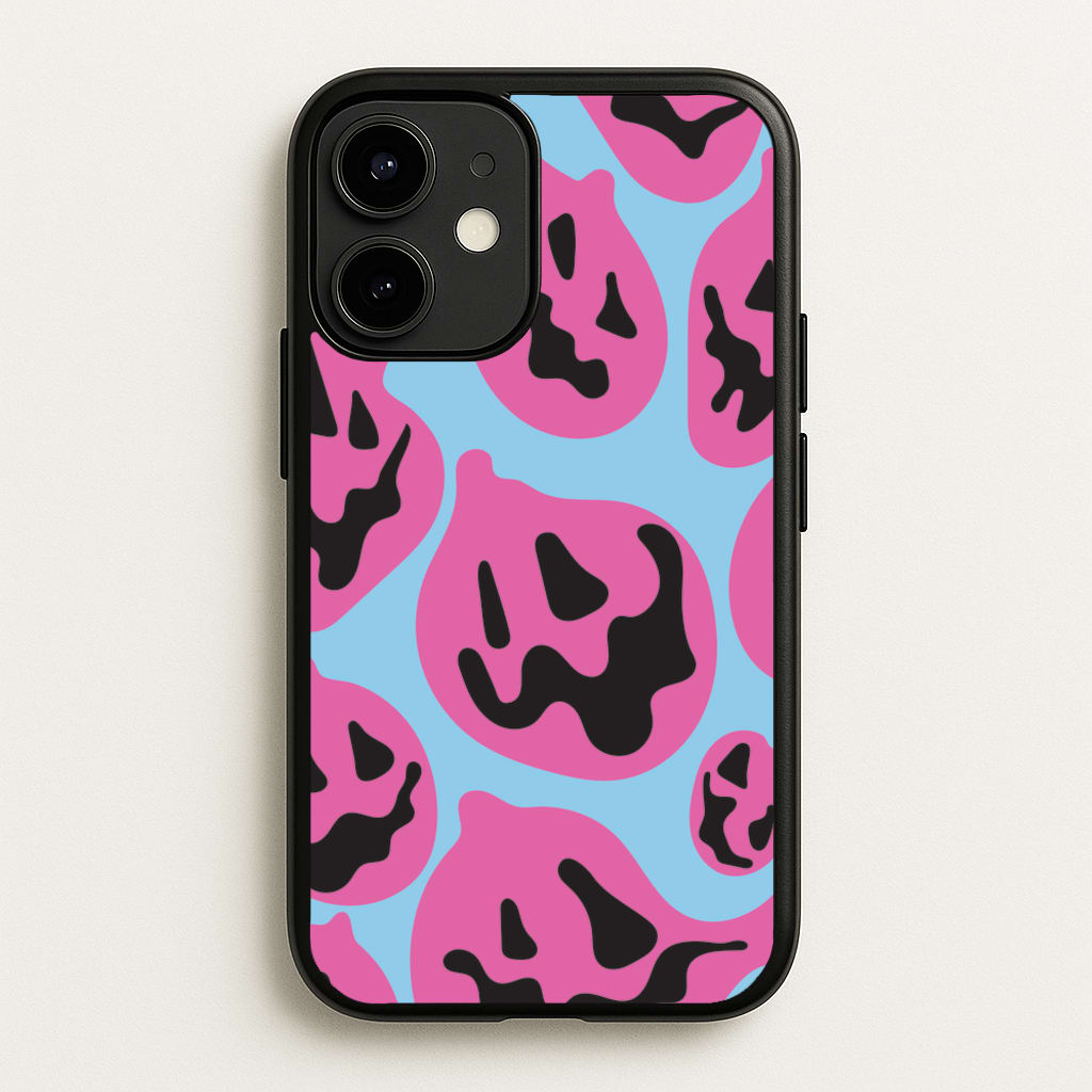 Pumpkin Blue Pattern - Halloween Phone Case for iPhone 12 / 12 Pro
