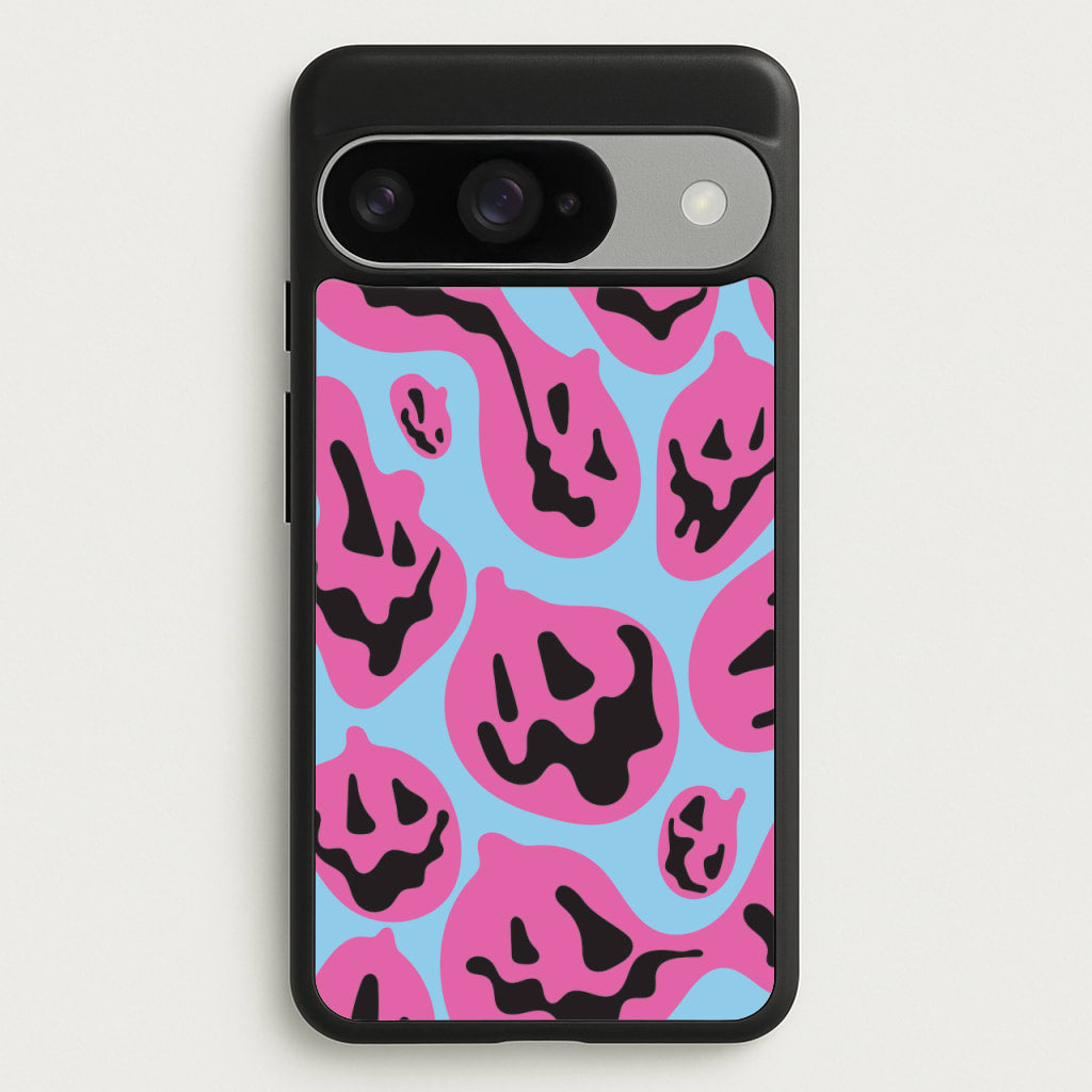 Pumpkin Blue Pattern Phone Case for Google Pixel 10 / 10 Pro