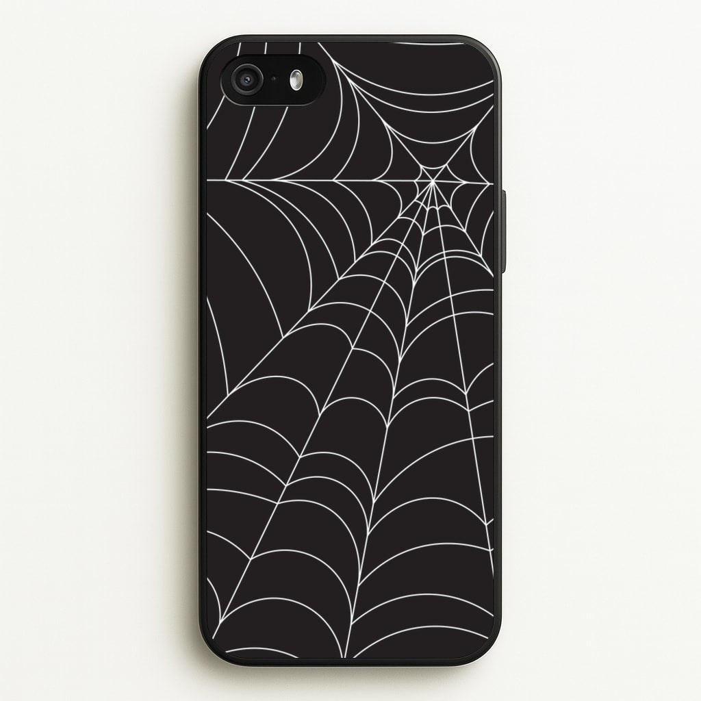 Black Cobwebs Pattern - Halloween Phone Case for iPhone 5 / 5s / SE 2016