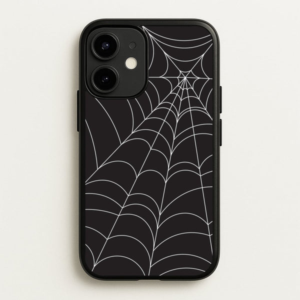 Black Cobwebs Pattern - Halloween Phone Case for iPhone 12 / 12 Pro