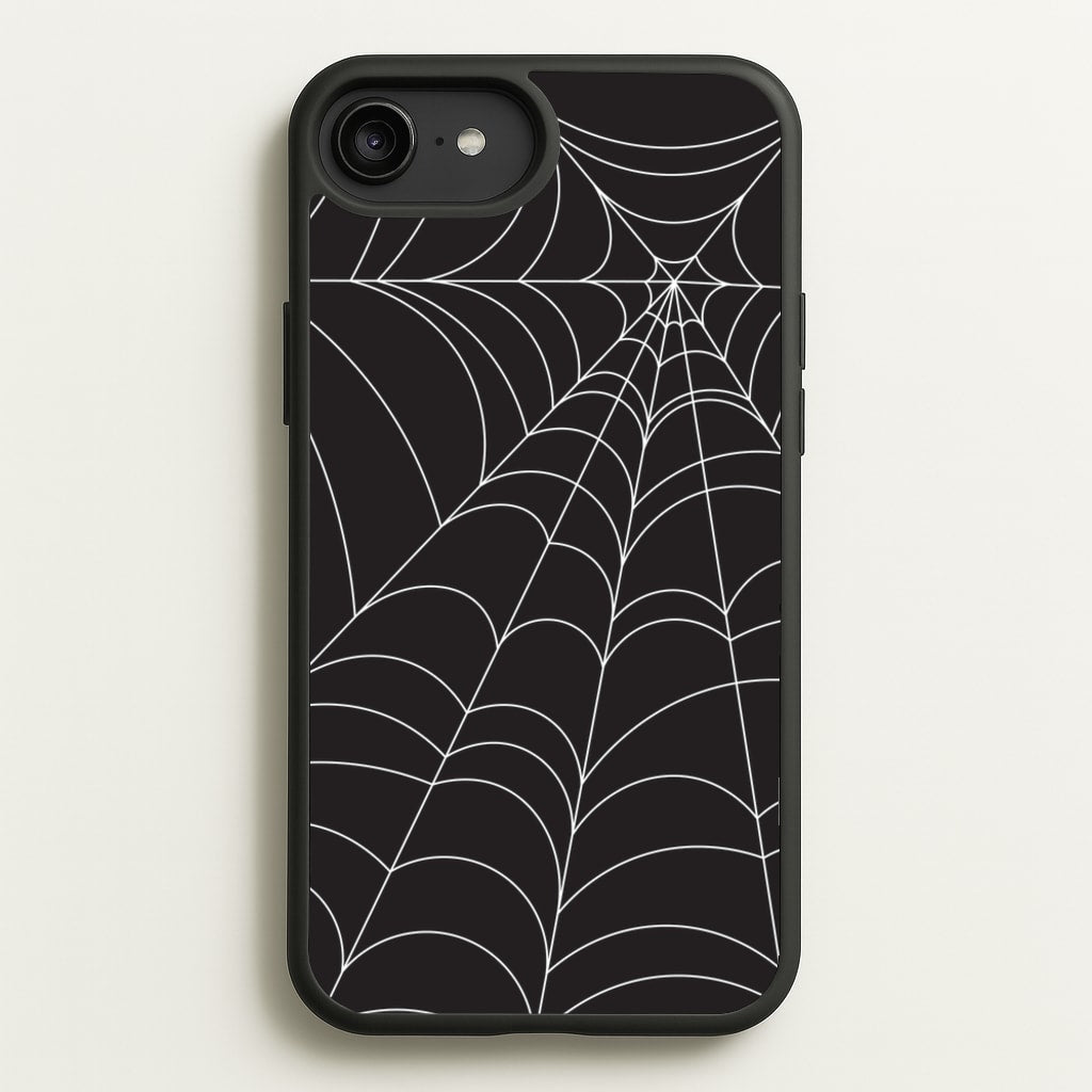 Black Cobwebs Pattern - Halloween Phone Case for iPhone 6 Plus / 7 Plus / 8 Plus