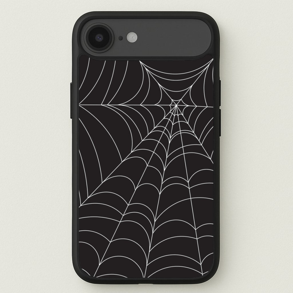 Black Cobwebs Pattern Phone Case for iPhone 17 Air