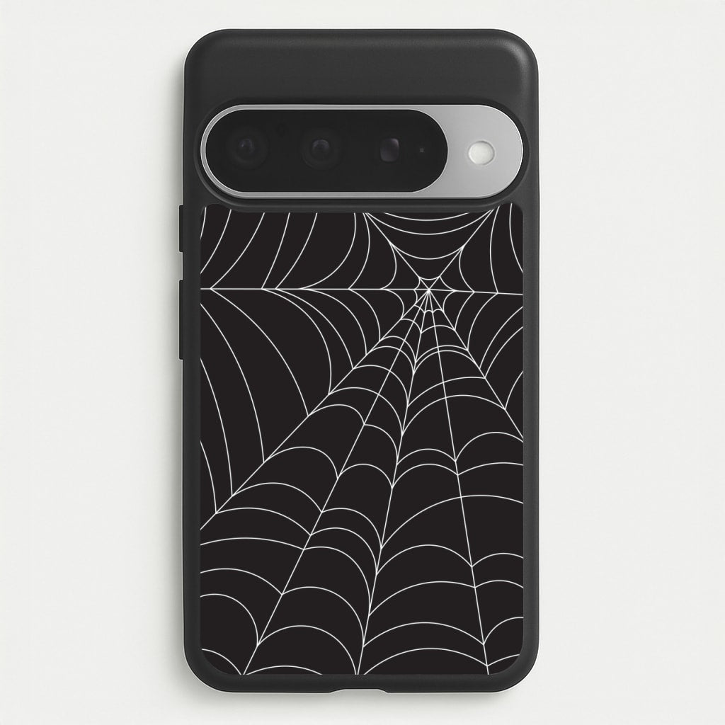 Black Cobwebs Pattern Phone Case for Google Pixel 10 Pro XL