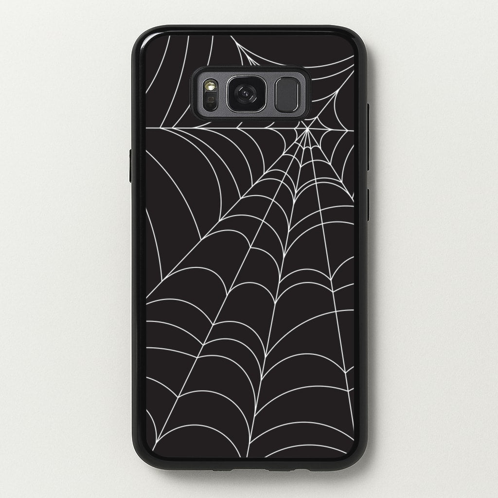 Black Cobwebs Pattern - Halloween Phone Case for Galaxy S8
