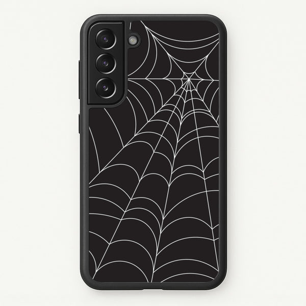 Black Cobwebs Pattern - Halloween Phone Case for Galaxy S22