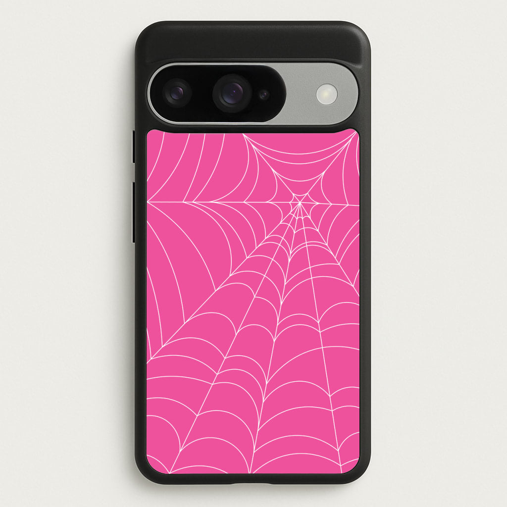 Pink Cobwebs Pattern Phone Case for Google Pixel 10 / 10 Pro