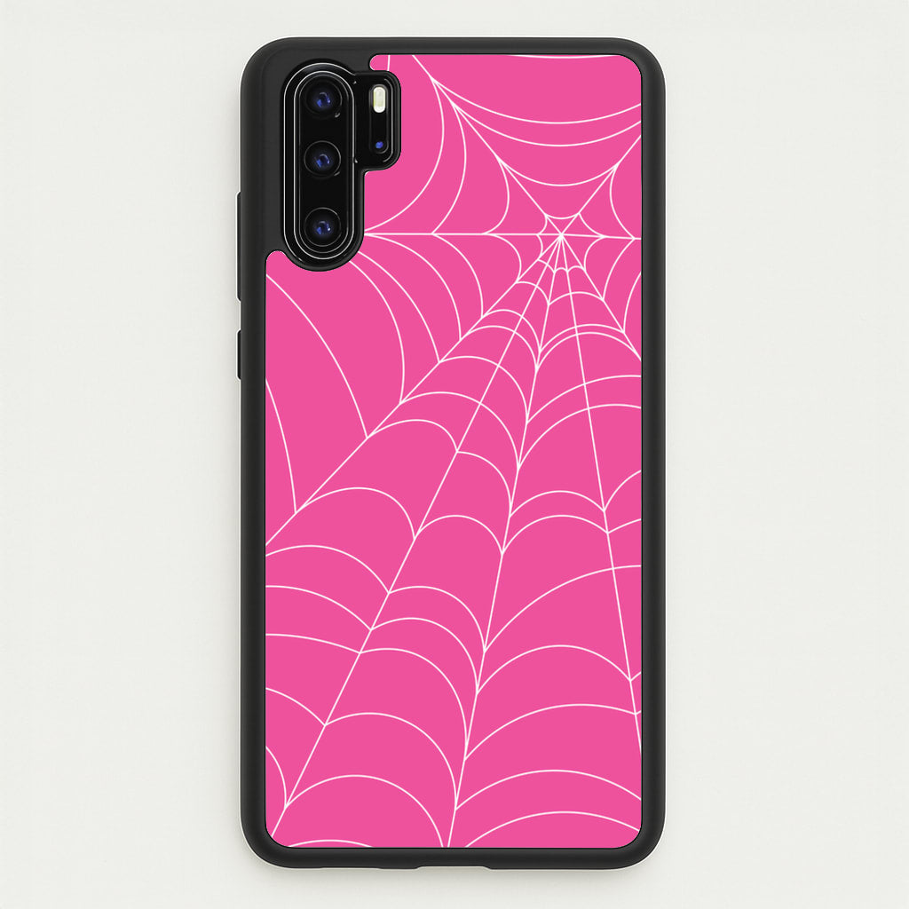 Pink Cobwebs Pattern - Halloween Phone Case for Huawei P30 Pro
