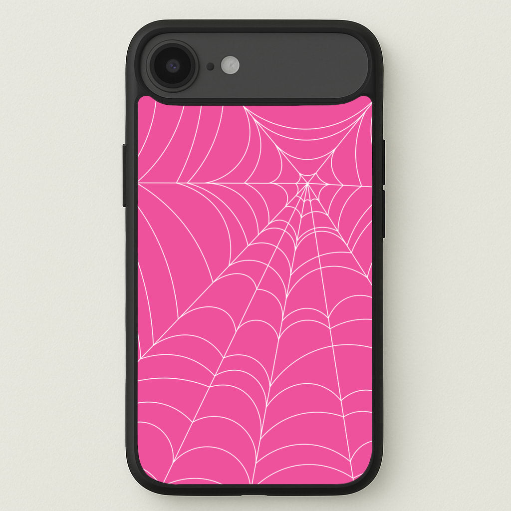 Pink Cobwebs Pattern Phone Case for iPhone 17 Air